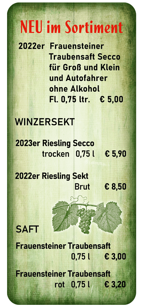 Weinpreisliste 2025/2