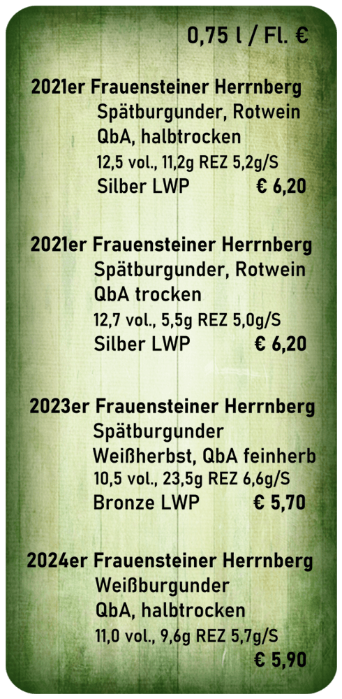 Weinpreisliste 2025/3 - Weingut Markus Schneider Weinpreisliste 2025/3 - Weingut Markus Schneider