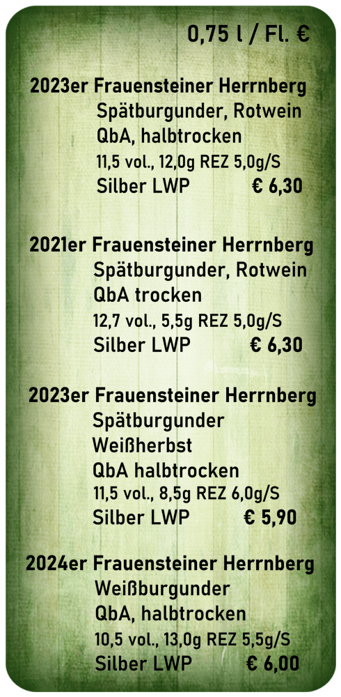 Weinpreisliste 2026-1 Weinpreisliste 2026-1